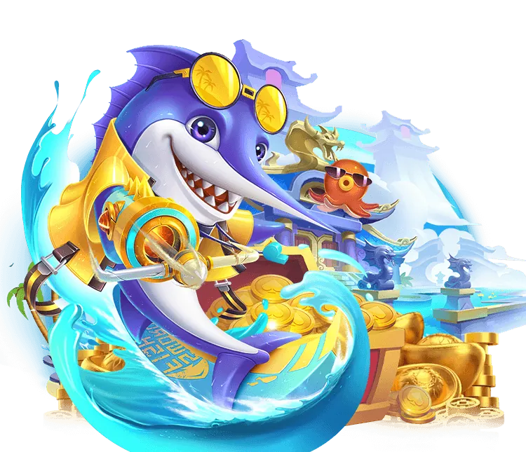 Hình ảnh game bắn cá với đồ họa sống động và các biểu tượng nổ hũ, thể hiện cơ hội thắng lớn tại 383sports win
